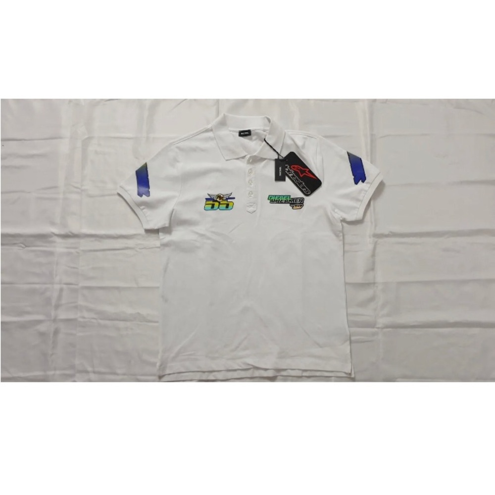 NEW DIESEL MEN'S ALPINE STARS-T-NIGHT-NEW-B POLO SHORT SLEEVE SHIRT